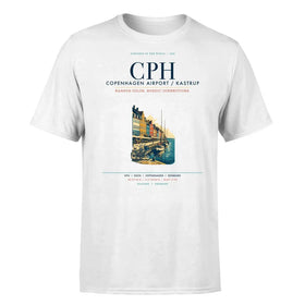 Single-Side Printing — Copenhagen Airport Kastrup (CPH) Double-Side T-Shirt