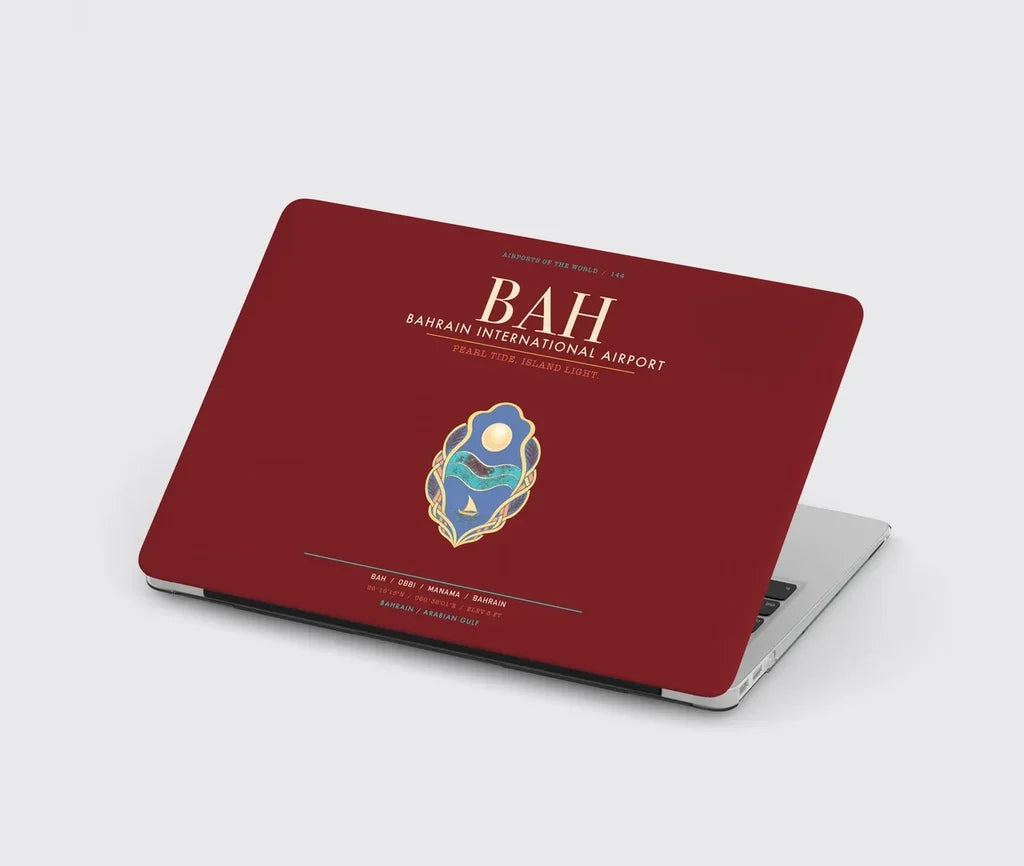 Bahrain International Airport BAH - Island Pearl Current - Dark Red
