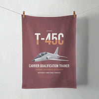 Thumbnail for T-45C Goshawk design on dark red towel