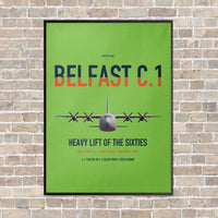 Thumbnail for Short Belfast C.1 vertical canvas print - framed - light green background