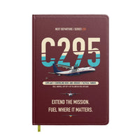 Thumbnail for Airbus C295 Air-to-Air Refuelling design on dark red notebook