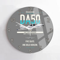 Thumbnail for Diamond DA50 RG design on gray no frame wall clock