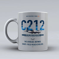Thumbnail for C-212-300 Aviocar Mug design on light gray casa