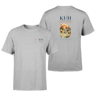 Thumbnail for Kushiro Airport (KUH) design printed on light gray double-side t-shirt