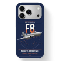 Thumbnail for Gloster Meteor F8 design on navy blue magsafe iphone case, for iPhone 17 Pro