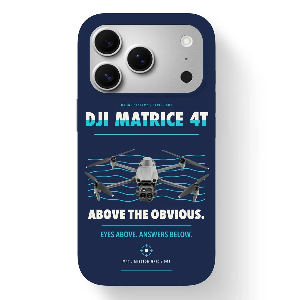 DJI Matrice 4T Case design on navy blue iphone case