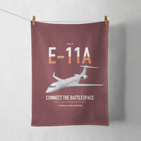 Thumbnail for E-11A BACN design on dark red towel