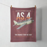 Thumbnail for Fairey Gannet AS.4 design on dark red towel