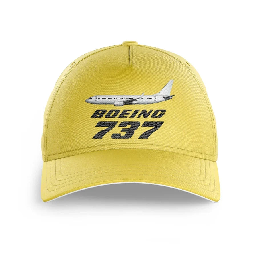 The Boeing 737 printed hat - yellow