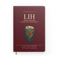 Thumbnail for Līhuʻe Airport (LIH) design on dark red notebook