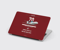 Thumbnail for Fokker 70 design on dark red MacBook case