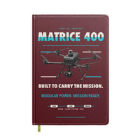 Thumbnail for DJI Matrice 400 design on dark red notebook