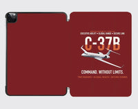 Thumbnail for C-37B Global Command Link design on dark red ipad tablet case