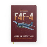 Thumbnail for F4F-4 Wildcat design on dark red notebook