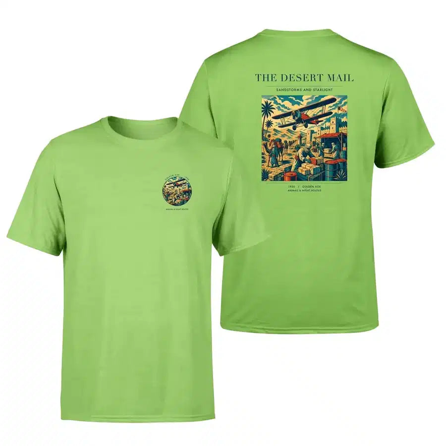 VINTAGE G4020 - The Desert Mail - Double-Side T-Shirt design on lightgreen double side t shirt