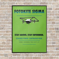 Thumbnail for Fotokite Sigma vertical canvas print - framed - light green background