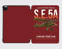 Thumbnail for Royal Aircraft Factory S.E.5a design on dark red ipad tablet case