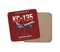 Thumbnail for KC-135 STRATOTANKER design on dark red 1 piece coaster