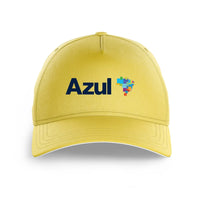Thumbnail for Azul Airlines logo printed on yellow cap