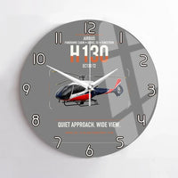 Thumbnail for Airbus H130 design on gray no frame wall clock