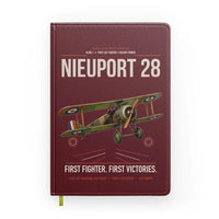 Thumbnail for Nieuport 28C.1 design on dark red notebook