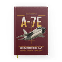 Thumbnail for A-7E Corsair II design on dark red notebook