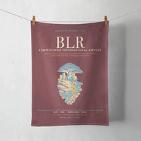 Thumbnail for Kempegowda International Airport Bengaluru BLR - Deccan Garden Silk Loom - Dark Red