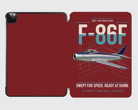 Thumbnail for F-86F Sabre design on dark red ipad tablet case