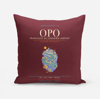 Thumbnail for Porto Francisco Sa Carneiro Airport OPO - Douro Azulejo Current - Dark Red