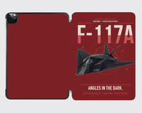 Thumbnail for F-117A Nighthawk design on dark red ipad tablet case
