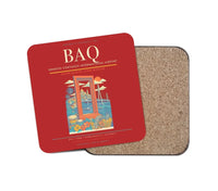 Thumbnail for Ernesto Cortissoz International Airport BAQ Coaster 1-Piece - Red