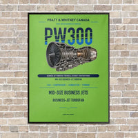 Thumbnail for PW300 vertical canvas print - framed - light green background