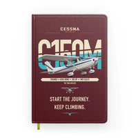Thumbnail for Cessna 150M design on dark red notebook