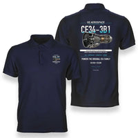 Thumbnail for CF34-3B1 design on navy blue polo