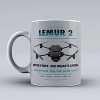 Thumbnail for LEMUR 2 Mug design on light gray brinc