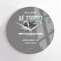 Thumbnail for AE 2100D3 design on gray no frame wall clock