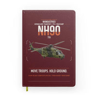 Thumbnail for NHIndustries NH90 TTH design on dark red notebook