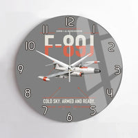 Thumbnail for F-89J Scorpion design on gray no frame wall clock