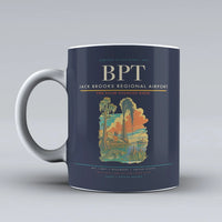 Thumbnail for Jack Brooks Regional Airport (BPT) airport code design on dark blue ceramic mug