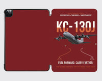 Thumbnail for KC-130J SUPER HERCULES design on dark red ipad tablet case