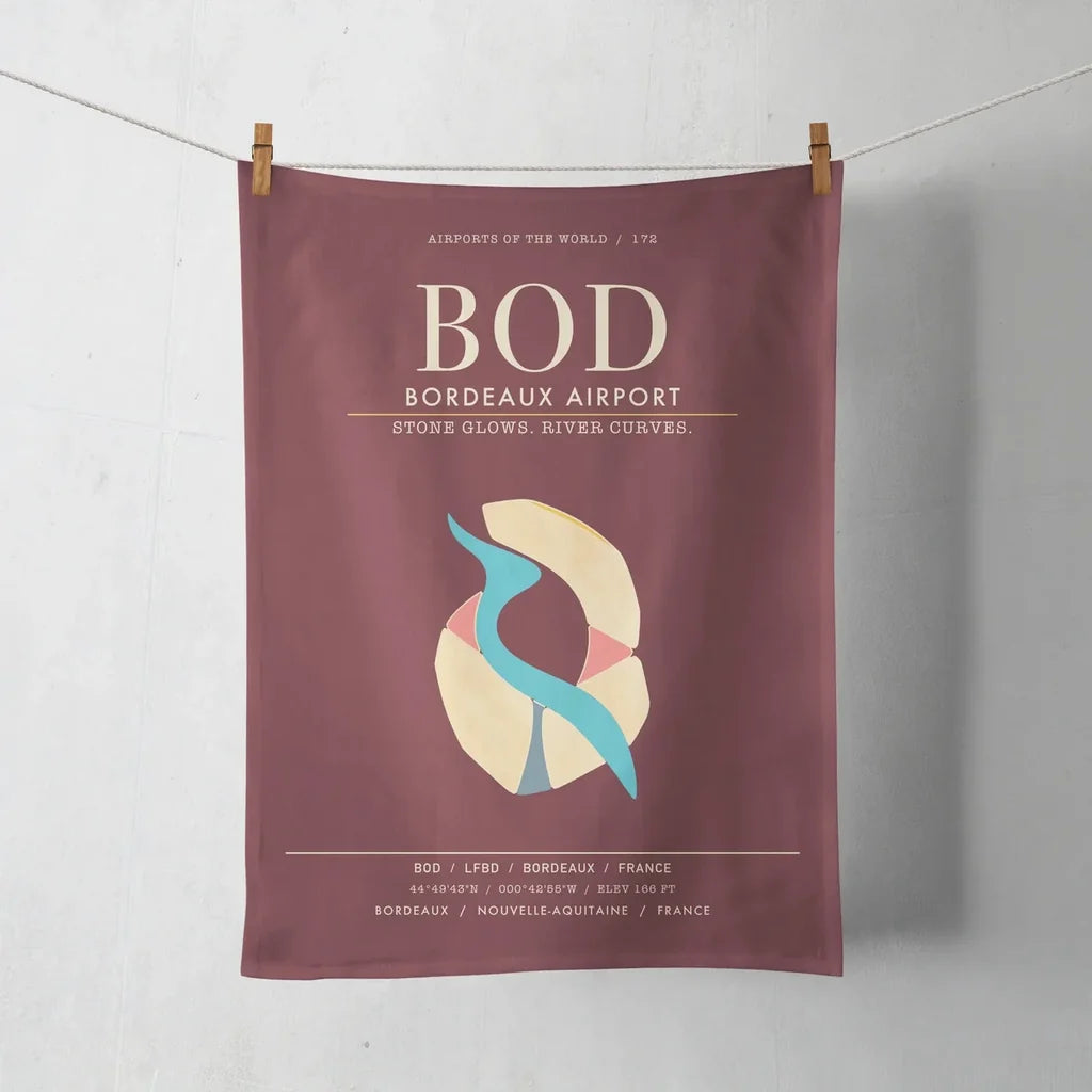 Bordeaux Airport BOD - Dark Red