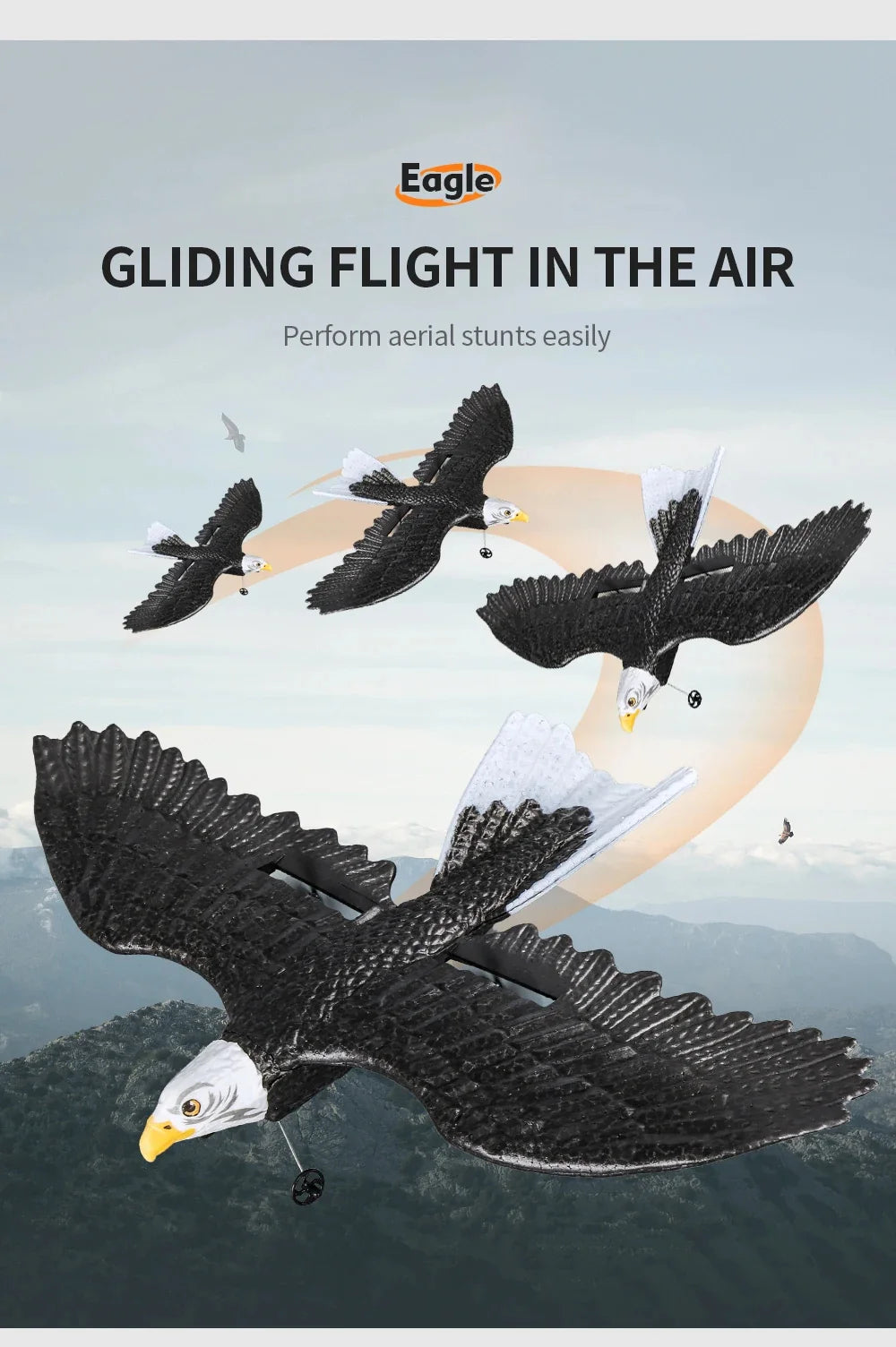Z59 2Channel 2.4G Glider RC Airplane with Eagle Style Remote Control EPP Foam Drone Simple Control - view 18