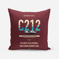 Thumbnail for CASA C-212-100 Aviocar design on dark red pillow