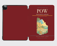 Thumbnail for Portorož Airport (POW) design on dark red ipad tablet case