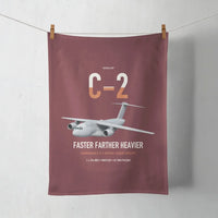 Thumbnail for Kawasaki C-2 design on dark red towel