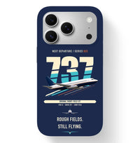 Thumbnail for Boeing 737-200 design on navy blue magsafe iphone case