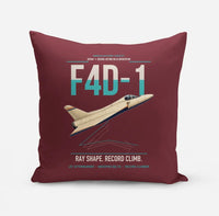 Thumbnail for F4D-1 Skyray design on dark red pillow