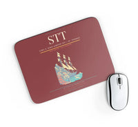 Thumbnail for Cyril E. King Airport (STT) design on dark red rectangle mouse pad