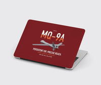 Thumbnail for MQ-9A Reaper design on dark red MacBook case