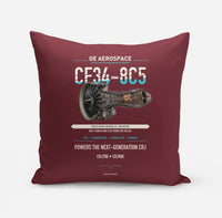 Thumbnail for CF34-8C5 design on dark red pillow